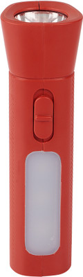 Dp 9176 LED RECHARGEABLE TORCH Emergency Light + 30W Torch Torch(Red, 10 cm, Rechargeable)