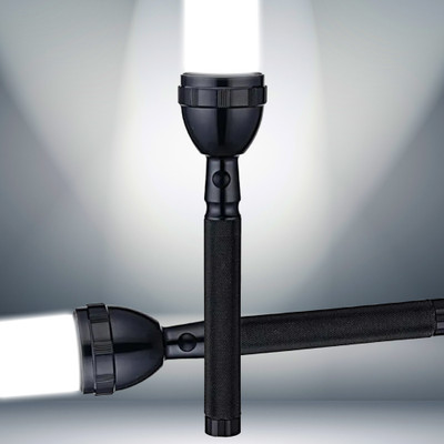 JY-SUPER High Power Rechargeable LED Flashlight – Long Range, Multipurpose Use Torch(Black, 20.5 cm, Rechargeable)