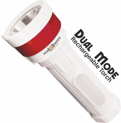 Daily Needs Shop Emergency Rechargeable 25W LED + Tube Torch Mini Pocket Flashlight 5 hrs Torch Emergency Light(Red)