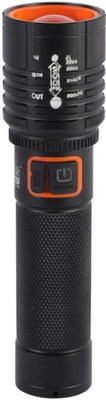 99Drops METAL TORCH ZOOMABLE LED METAL TORCH 5 Modes Flashlight,ZZ Torch(Black, 13.5 cm, Rechargeable)