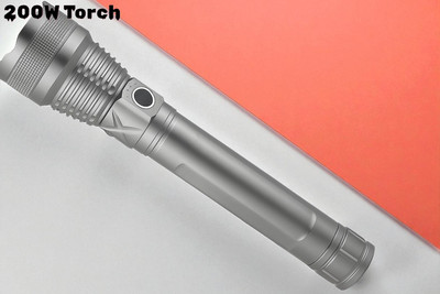 Sagaft A159 Water-Resistant LED Torch & Fast Charging Night Aatrol Outdoor Adventures Torch(Multicolor, 11 cm, Rechargeable)