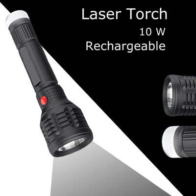 MOMENTIME Torch_6963 Torch(Black, 8 cm, Rechargeable)