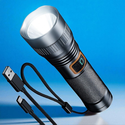 Shamsa X385 Compact Pocket Torch – Bright Light Anytime, Anywhere Torch(Multicolor, 11 cm, Rechargeable)