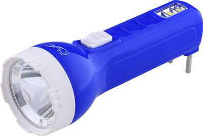 Compact 15W LED Torch with 3 Hi-Bright SMD Side Light EN-846 Flashlight Torch(Blue : Rechargeable)