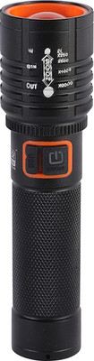 BRIGHT LIGHT ONLITE USB Rechargeable Torch Light For Emergency Torch(Black, 14 cm)
