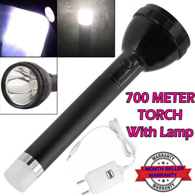 KG GOLD Waterproof LED Flashlight 2in1 Torch 1000M Torch 50W Flashlight Torch Torch(Black, 30 cm, Rechargeable)