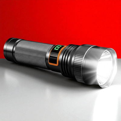 Shamsa X478 LED Torch Light with USB Charging and High Lumen Bright Output Torch(Multicolor, 11 cm, Rechargeable)