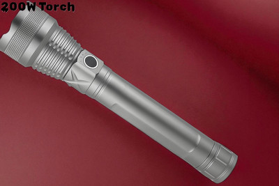 3BAAN A96 LED Torch with Adjustable Focus & Built-in USB Charging Durable Metal Body Torch(Multicolor, 11 cm, Rechargeable)