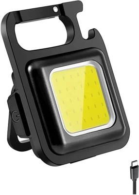 NECKTECH Portable led USB Flashlight Pocket Keychain Rechargeable light,Bottle Opener N25 Torch(Black, 7 cm, Rechargeable)