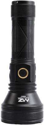MZ M947 LED RECHARGEABLE METAL TORCH 3 Modes Flashlight, 250W Super Bright Light Torch(Black, 16.5 cm, Rechargeable)