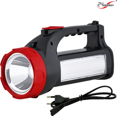 24 ENERGY Long Range Laser Torch with Side SMD Light | Red Torch(Red, 19.7 cm, Rechargeable)