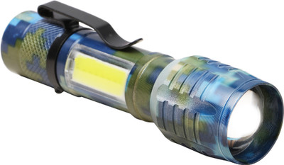ECOSKY Mini LED Zoom Flashlight – USB Rechargeable with Pocket Clip | Compact Torch Torch(Multicolor, 9 cm, Rechargeable)