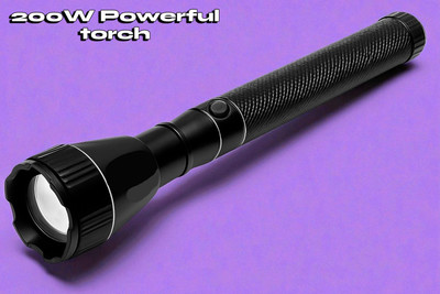 Shamsa A245 Super Bright Torch Flashlight – Outdoor & Emergency Use Torch(Multicolor, 11 cm, Rechargeable)