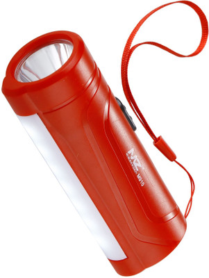 MZ M910 (LED RECHARGEABLE TORCH) 12W Laser + 7 SMD, Battery 1200mAh Torch(Red, 10.5 cm, Rechargeable)