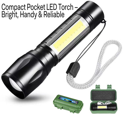 daragency LEDMINITORCH Torch(Black, 10 cm, Rechargeable)