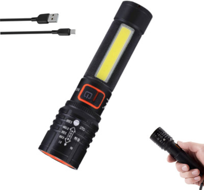 DRUMSTONE LED Work Light – 2-in-1 USB Rechargeable Flashlight with Adjustable Brightness Torch(Multicolor, 11 cm, Rechargeable)