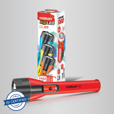 EVEREADY Conica DL 07 1W LED Torch(Red, 22 cm)
