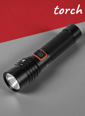 Shamsa X329 High Lumen Tactical Torch – USB Rechargeable, Zoomable LED Flashlight Torch(Multicolor, 11 cm, Rechargeable)
