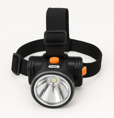 Flysmart 10W RECHARGEABLE LONG RANGE LED HEAD LAMP Torch (Black, 6 cm, Rechargeable) Torch(Black, 6 cm, Rechargeable)