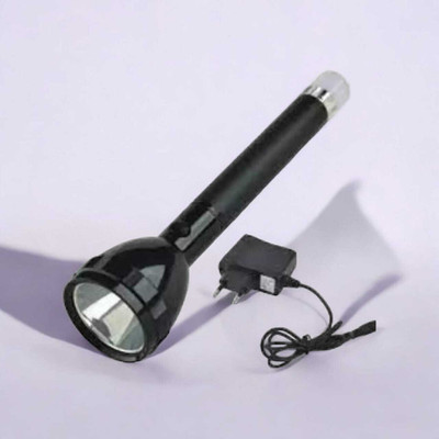 VR Bright Lite Long Range Torch Rechargeable22 10 hrs Torch Emergency Light(Black)