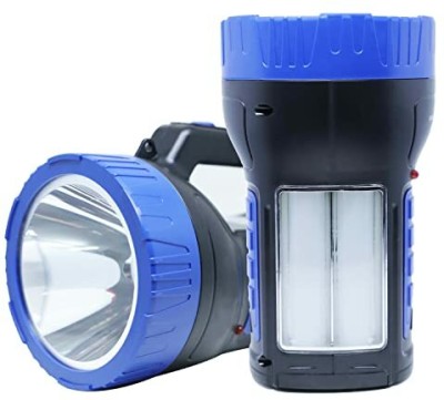 Robustt Plastic Material Long Range Portable High Brightness Light,(DESIGN 2) PACK OF 5 Torch(Black, 24 cm, Rechargeable)