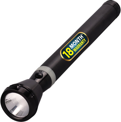 iBELL FL8389 Rechargeable Flashlight, Long Range, Unbreakable Glass, Aircraft Aluminum Torch(Black, 39 cm, Rechargeable)