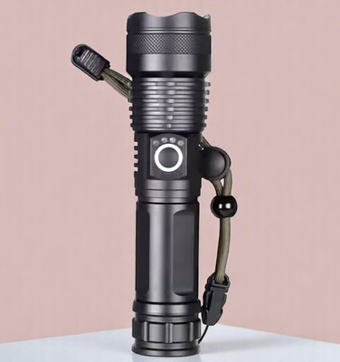 Ziddjeet X10 (ZOOMABLE Metal Torch) 5 Modes Flashlight, Super Bright Torch(Multicolor, 11 cm, Rechargeable)