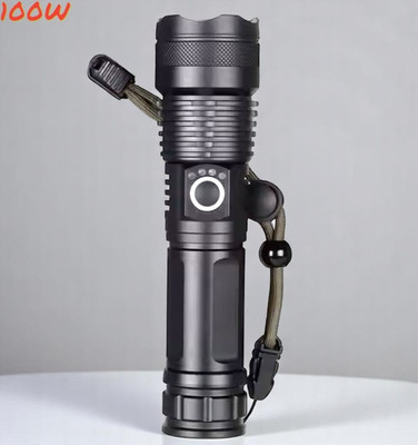 Nilesawar X430 (ZOOMABLE Metal Torch) 5 Modes Flashlight, Super Bright Torch(Multicolor, 11 cm, Rechargeable)