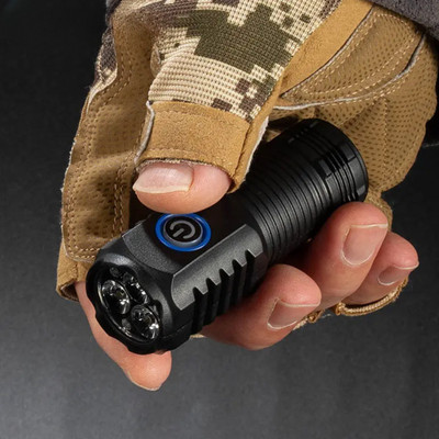 JIVO 2401 Torch(Black, 9 cm, Rechargeable)