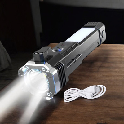 Waken WAK-55 Torch(Multicolor, 17 cm, Rechargeable)