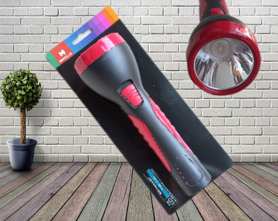 HAVELLS 3W LED TORCH PATHFINDER NXT ! Bright White ! Long Range Maintenance Free 400 mAH Torch(Black, 16 cm, Rechargeable)