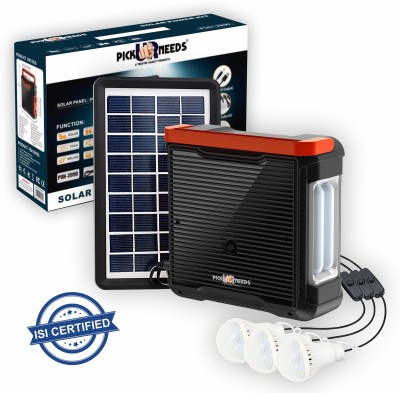 Pick Ur Needs Portable Solar Inverter Light With Bluetooth Speaker USB Mobile Charging Support Solar Light Set(Ceiling Mounted Pack of 1)