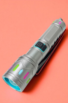 Nilesawar X462 High Power Rechargeable Torch Light with Long Battery Backup Torch(Multicolor, 11 cm, Rechargeable)