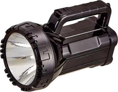 GLOWISH LONG RANGE RECHARGEABLE PORTABLE LED SEARCHLIGHT Torch(Black, 30 cm, Rechargeable)