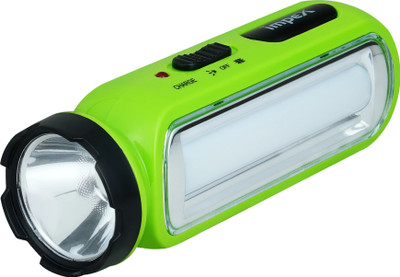IMPEX 2 in 1 LUMIN A1 LED flashlight & Lamp with 1600mAh | Ultra Bright | Lightweight Torch(Green, 23 cm, Rechargeable)