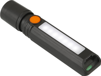 MZ M251 PRO (LED RECHARGEABLE TORCH) Zoomable 50W with 2000mAh Battery & 3 Modes Torch(Black, 13 cm, Rechargeable)
