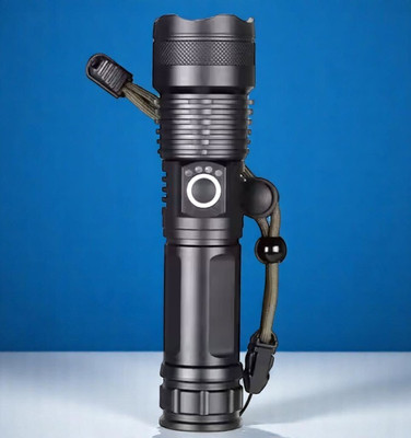 3BAAN X317 (ZOOMABLE Metal Torch) 5 Modes Flashlight, Super Bright Torch(Multicolor, 11 cm, Rechargeable)