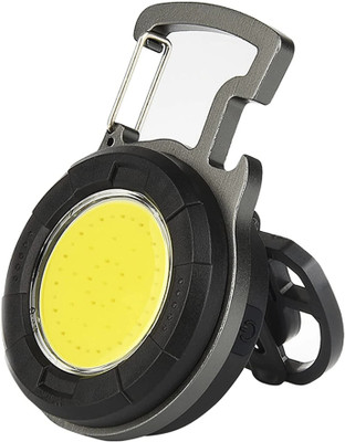 Care 4 6 in 1 Rechargeable Long Range Keychain Torch Light Torch(Black, 10 cm, Rechargeable)