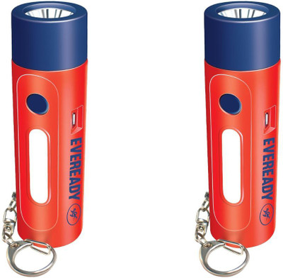 EVEREADY Siren DL102 Pack of 2 Torch(Multicolor, 3 cm, Rechargeable)