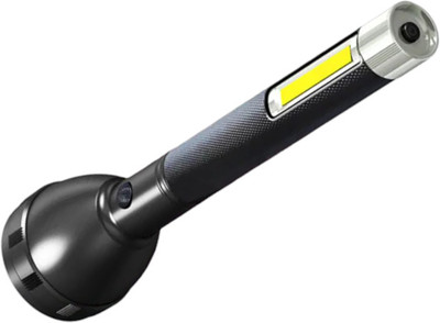 GLOWISH 5W+3W LASER+COB POWERFUL HIGH BRIGHTNESS 2400 MAH BATTERY LED SPOTLIGHT Torch(Black, 22 cm, Rechargeable) GLOWISH 5W+3W LASER+COB POWERFUL HIGH BRIGHTNESS 2400 MAH BATTERY LED SPOTLIGHT Torch(Black, 22 cm, Rechargeable)