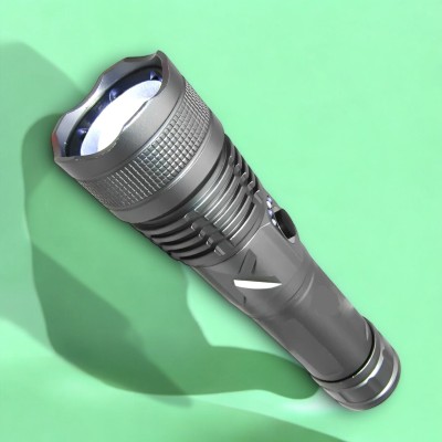 Nilesawar B548 (ZOOMABLE METAL)5 Modes Flashlight, Super Bright 100W Light Torch(Multicolor, 11 cm, Rechargeable)