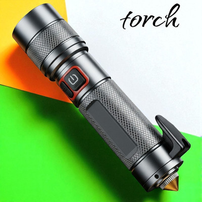 Stybits X189 Rechargeable Multipurpose Torch – Long Range, Camping & Home Use Torch(Multicolor, 11 cm, Rechargeable)