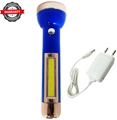 linax New Dual Mode Lighting Rechargeable LED Torch Rechargeable LED Flashlight Torch(Multicolor, 15 cm, Rechargeable)