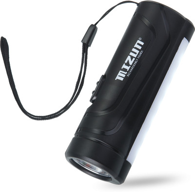 MIZUN TR23 (RECHARGEABLE LED TORCH) 12W Laser + 7 SMD , 2000mAh Battery Torch Torch(Black, 10.5 cm, Rechargeable)