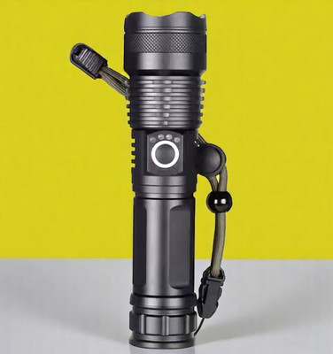 Sagaft X113 (ZOOMABLE Metal Torch) 5 Modes Flashlight, Super Bright Torch(Multicolor, 11 cm, Rechargeable)