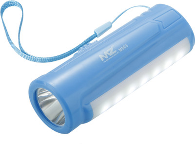 MZ M903 LED Rechargeable Torch 15 hrs Lighting 1200 mAh Battery Torch(Blue, 10 cm, Rechargeable)