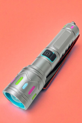 Nilesawar X423 Energy Saving Rechargeable Torch with Ultra Bright LED Torch(Multicolor, 11 cm, Rechargeable)