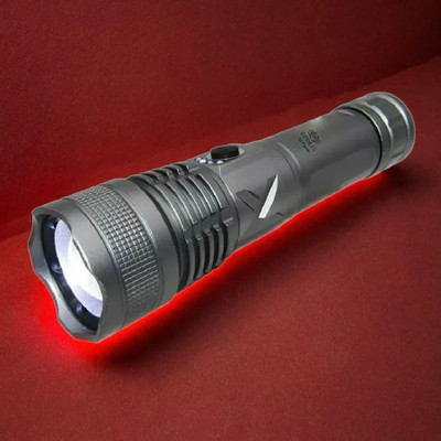 3BAAN X296 M983 (ZOOMABLE METAL LED TORCH)5 Modes Flashlight, Super Bright Torch(Multicolor, 11 cm, Rechargeable)