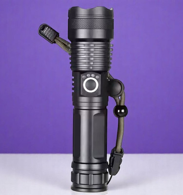 Sagaft X274 (ZOOMABLE Metal Torch) 5 Modes Flashlight, Super Bright Torch(Multicolor, 11 cm, Rechargeable)