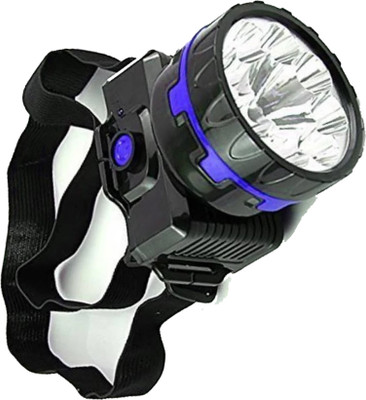 Crostal Solid build powerful led head lamp for camping,hiking,mining 6 hrs Torch Emergency Light(Black)